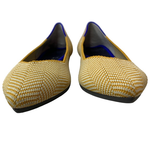 Rothy’s RARE Gold Herringbone Pointed Flats - Picture 6 of 11